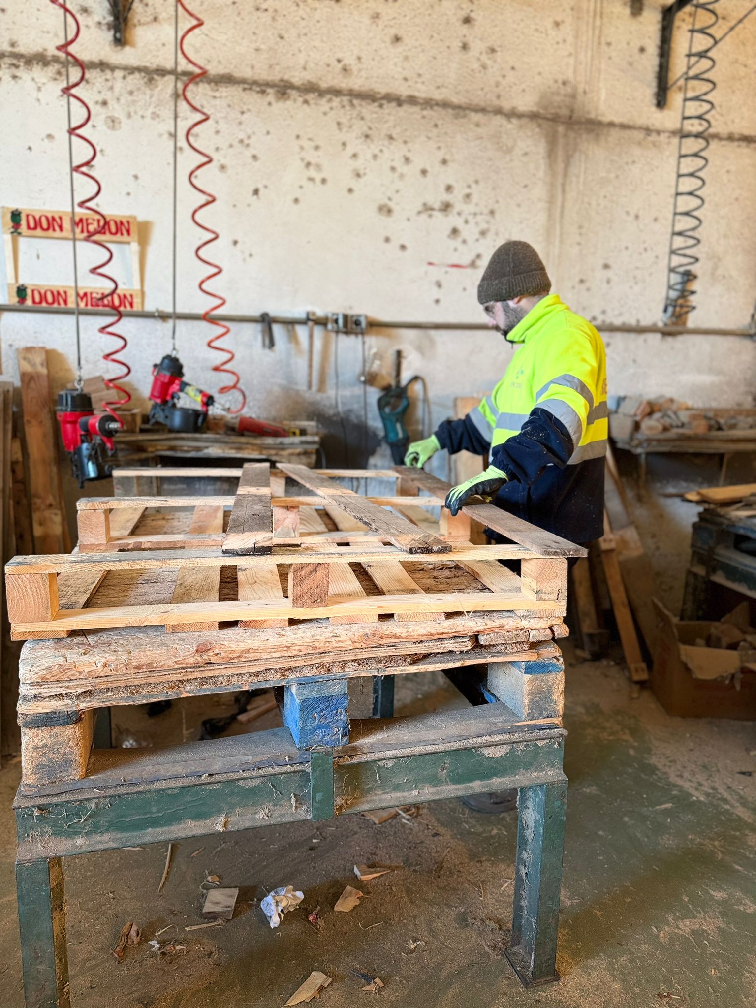 Recuperación de palets